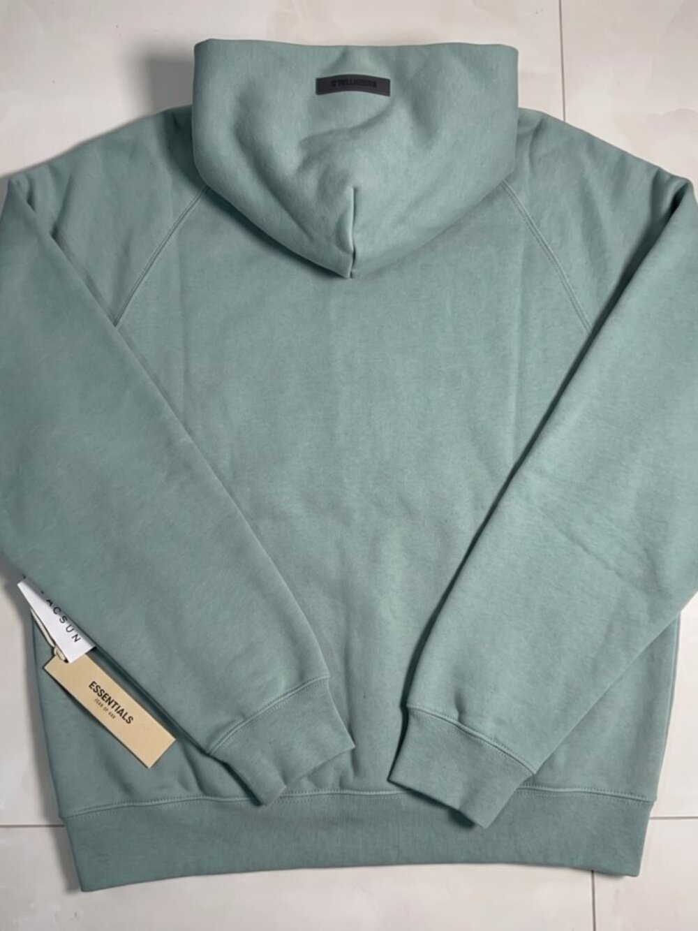 Essentials Fear of God Sycamore Hoodie with green Logo - Picture 3 of 5